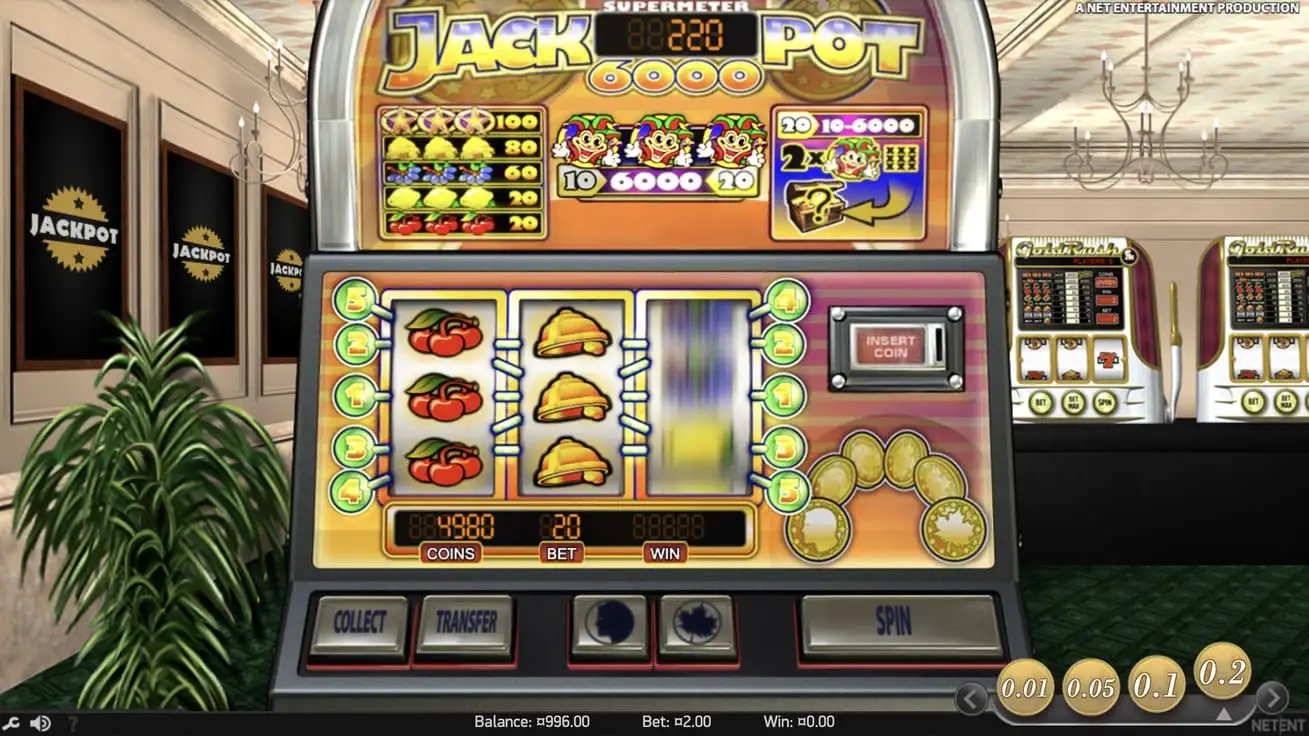 Jackpot 6000 Slot im Online Casino JeetCity