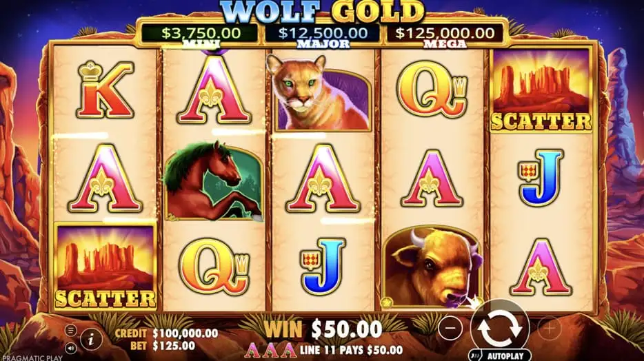 Beliebter Slot Wolf Gold verfügbar bei JeetCity